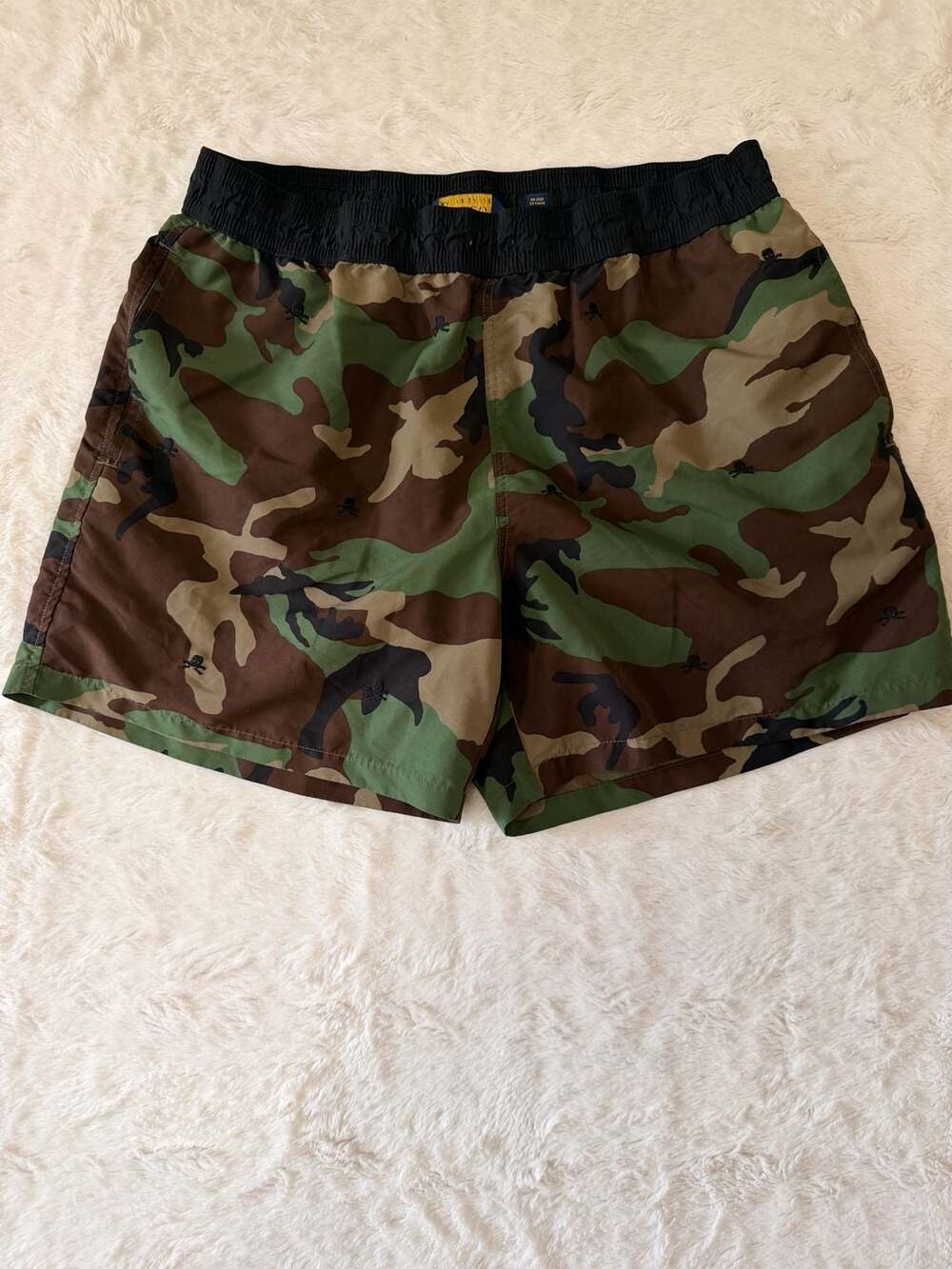 Polo Ralph Lauren Camo Skull Embroidered Traveler Swim Trunks XL
